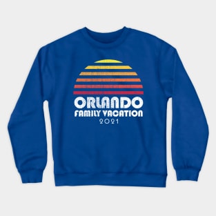 Orlando Family Vacation Florida Sun Crewneck Sweatshirt